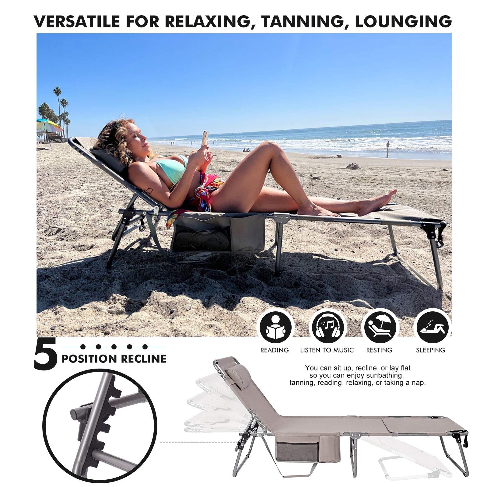 tanning chair with face hole