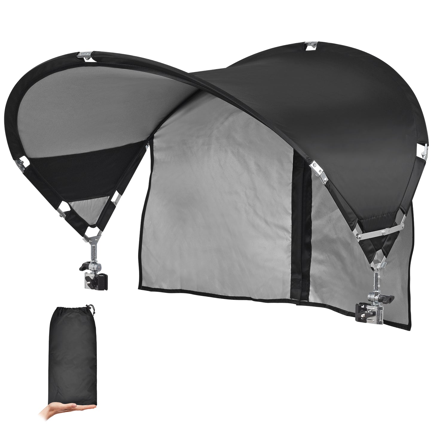 XL Universal Chair Umbrella Canopy with Heavy Duty Adjustable Clamp Clip for Most Beach Chair
