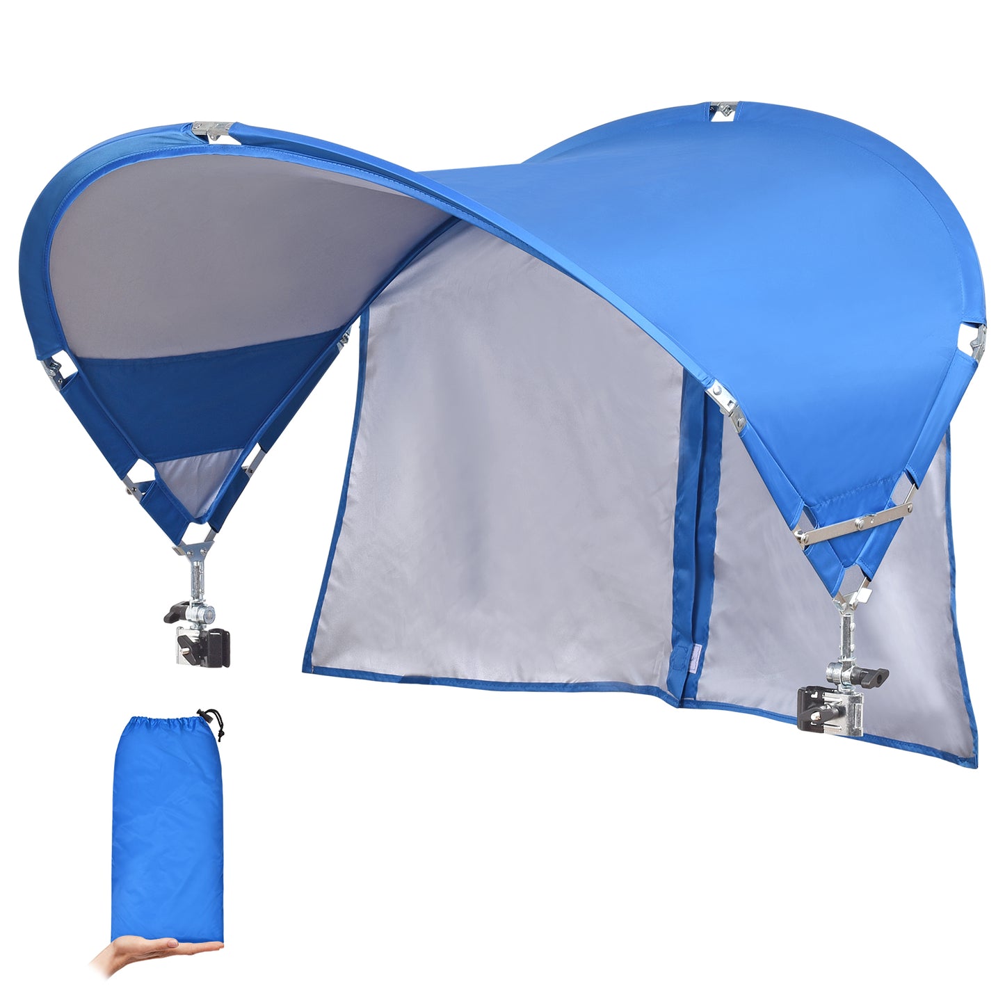 XL Universal Chair Umbrella Canopy with Heavy Duty Adjustable Clamp Clip for Most Beach Chair