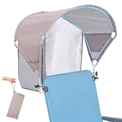 clip on shade for umbrella stroller Universal Chair Umbrella Canopy with Heavy Duty Adjustable Clamp Clip – MINNDUDU