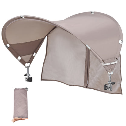 XL Universal Chair Umbrella Canopy with Heavy Duty Adjustable Clamp Clip for Most Beach Chair