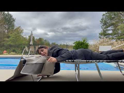 Minndudu Heavy Duty Tanning Lounge Chair with Face Arms Hole